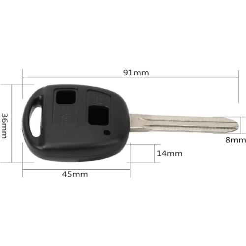 Fit for Toyota Yaris Avalon Camry RAV4 Corolla Echo Replacement 2 Buttons Car Key Remote Key Shell Case Key Cover