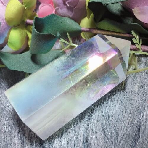 Clear quartz electroplute tower1972