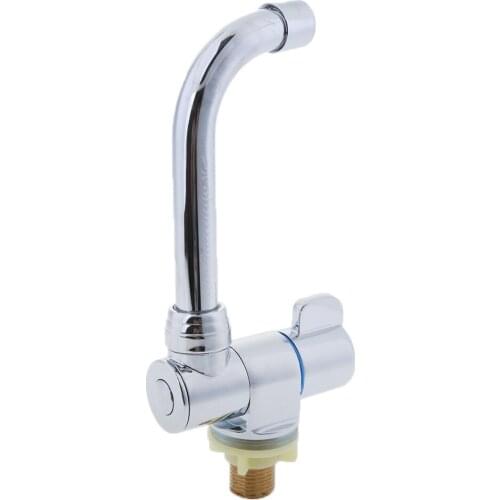 Marine Kitchen Sink Single Lever Cold Water Faucet Tap 360° Rotating #007