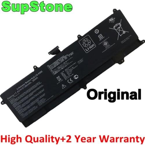SupStone Genuine New C21-X202 Laptop Battery For Asus VivoBook X201E X202 X202E S200 F201E S200E-CT209H CT182H CT025H Q200E