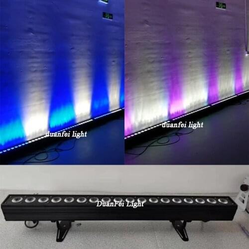 10 pieces 18*18 led bar rgbwa uv 6in1 dmx wall washer led bar led wash bar pixel dot effect