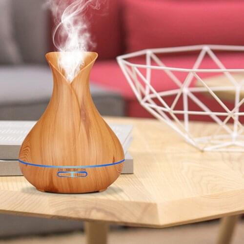 JKO 500ML Aromatherapy Oil Diffuser Air Humidifier Remote Diffuser 7 Color LED Night Light Control Home Office