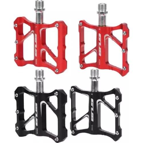 GUB GC005 Bicycle Pedal Aluminium Flat Platform Pedals Chrome Axle MTB Road Bike BMX Bearing Pedals Cycling Ultraligeros Pedales