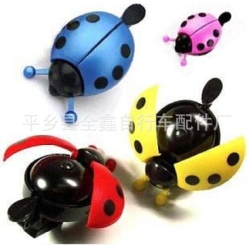 Aluminum Alloy Bicycle Bell Ring Lovely Kid Beetle Mini Cartoon Ladybug Ring Bell Cycling Bell Ride Horn Alarm Bike Accessories