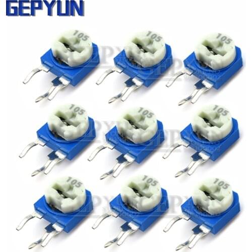 20pcs RM063 RM-063 100 200 500 1K 2K 5K 10K 20K 50K 100K 200K 500K 1M ohm Trimpot Trimmer Potentiometer variable resistor Gepyun