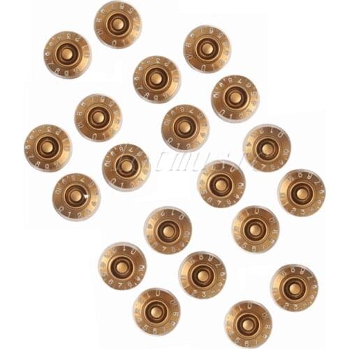 20Pcs Gold Speed Guitar Control Knobs for Electric Guitar Replacement