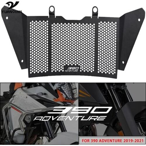 390ADVENTURE New Black Motorcycle Aluminum Radiator Guard Grille Grill Protector Cover For 390 ADVENTURE 390ADV 2019 200 2021