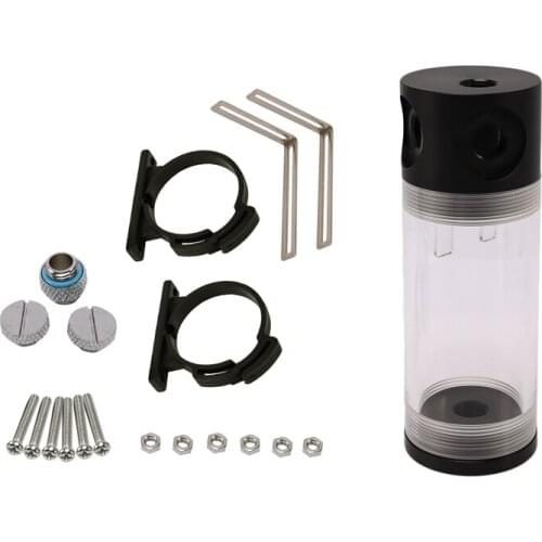 Acrylic Cylinder Reservoir Water Tank G1/4 50Mm X 140Mm For Pc Liquid Cooling Water Cooling Kit For Computer Cpu