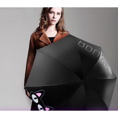 170373/Automatic folding rain umbrella/High quality opaque material/Mens windproof reinforcement sunny umbrella