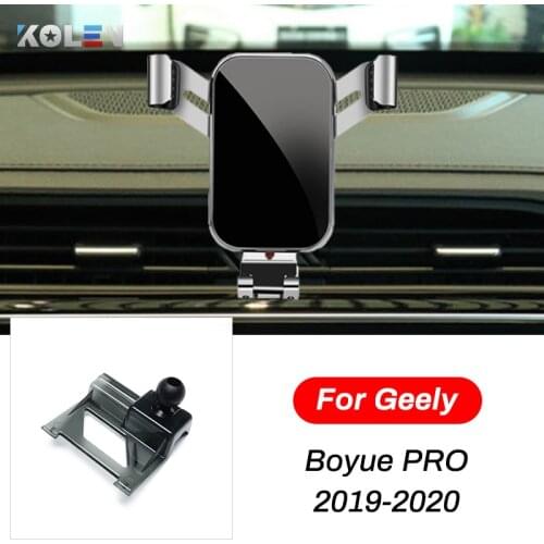 Car Mobile Phone Holder For Geely Boyue PRO 2019 2020 Gravity GPS Stand Smart Phone Special Mount Navigation Bracket Accessories