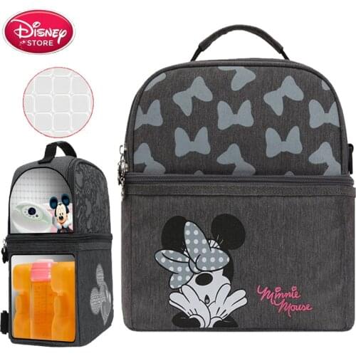 Brand Disney Mummy Bag Maternal Disney Diaper Bag Thermal Insulation Bag Capacity Travel Bottle Diaper Backpack Baby Handbag