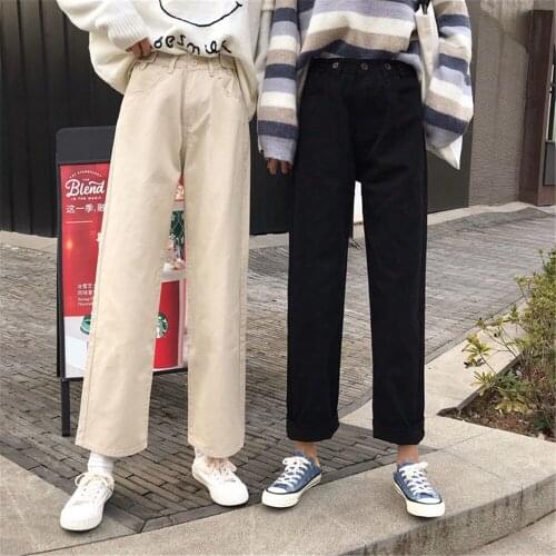 Casual Pants Women New Summer Korean Chic Preppy Lady Straight Pant Harajuku High Waist Black Trouser Plus Size 4XL High Quality
