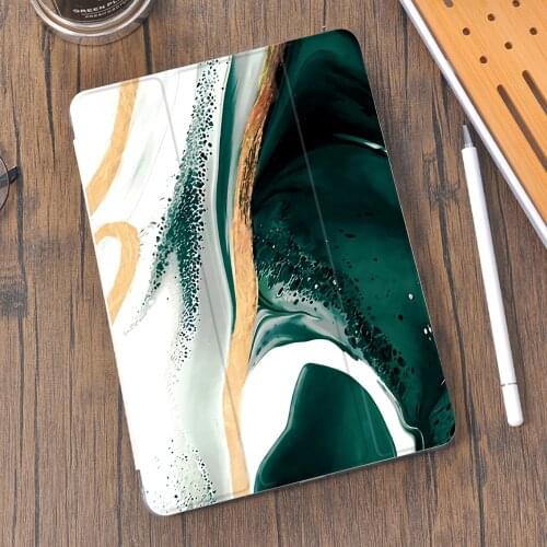 Luxury marble For iPad Case For 10.9 inch iPad Pro Air 4 Case Mini 5 4 With Pencil Holder For iPad 10.2 8th 7th Silicone Cover