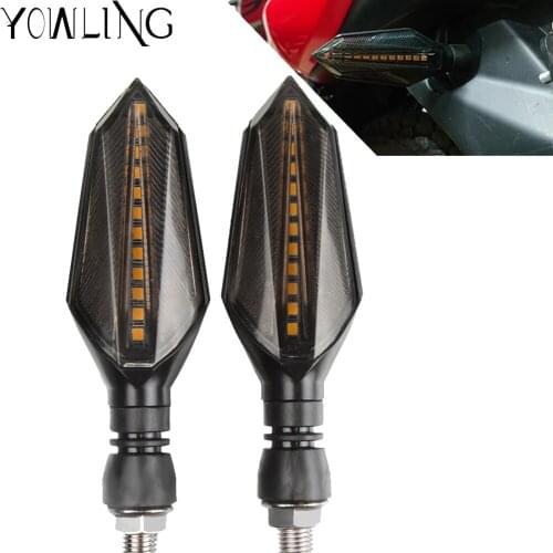 For KAWASAKI Z650 2017 2018 z650 Motorcycle Turn Signals Light Tail Flasher LED Flowing Water Blinker Bendable Flashing Lights