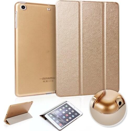 GESCAS Computer Case For Pad 23456/2019/2020/Mini12345/Air 2345 9.7/10.2/10.5 Inches Silk Tablet Pc Three Fold Smart Sleep Case