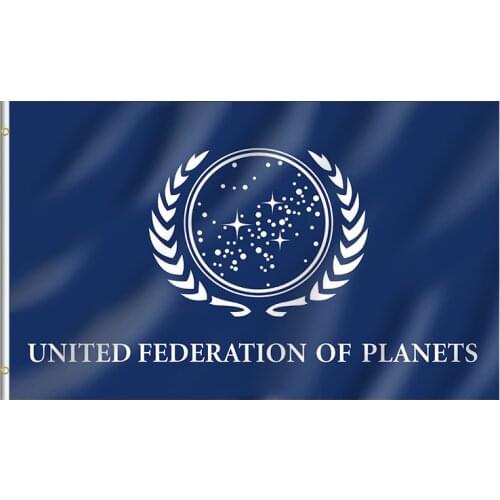 Hot Sale 3x5ft Banners Dropshipping Outdoor Haning Home United Federation Of Planets Flag