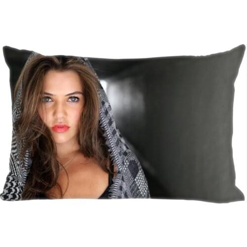 Hot Sale Danielle Campbell Rectangle Pillowcase Custom Home textile Zipper Pillowcase Pillow Cover Size 45*35cm (one side) Print