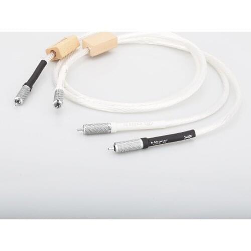 Pair Hi End Nordost Odin Interconnect RCA Audio cable with Carbon fiber RCA PLUG, HiFi