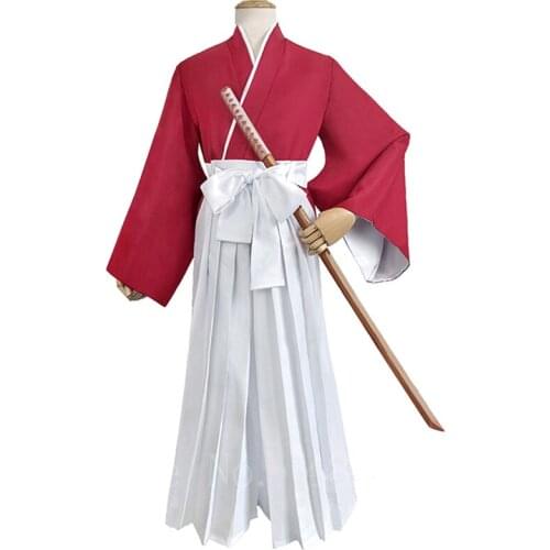 Japanese Style Anime Cosplay Costume Kimono Halloween Party Fancy Samurai Kendo Clothing Set Top Pants Belt