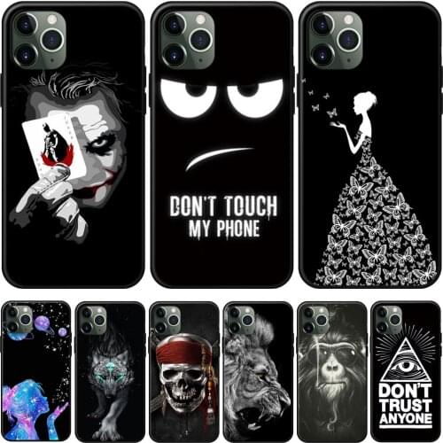 Animal Lion Wolf Soft TPU Silicone Cases for iPhone 11 Pro Max Phone Case For iPhone 6s 6 7 8 Plus X XS XR Coque Frosted Fundas