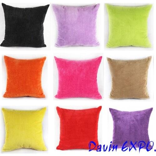 NEW 45x45CM Home Decor Bed Sofa Pillow Case Square Pillowcase Car Back Cushion Cover