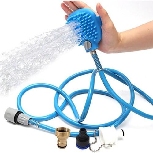 New Pet Bathing Head Tool Comfortable Massager Shower Head Tool Cleaning Washing Bath Sprayer Dog Brush Pet Supplies