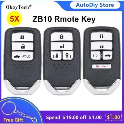 Okeytech 5PC/lot KD Smart Remote Key ZB10-3 ZB10-4 ZB10-5 Keydiy Smart Key Fob Replacement 3/4/5 Buttons For KD-X2 Generator
