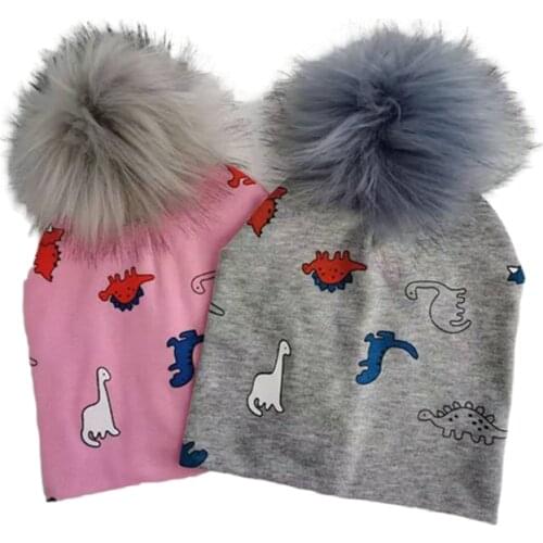 Autumn Toddler infant Kids childrens pompom cotton hat cap skullies beanies for newborn baby girls and boys