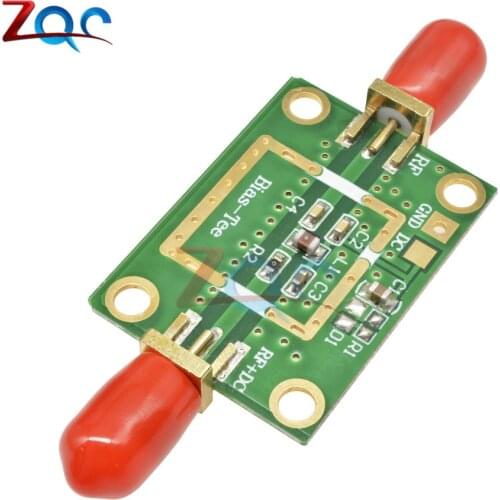 Bias Tee Wideband Frequency 10MHz -6GHz RF DC blocker for HAM radio RTL SDR LNA Low Noise Ham Radio Amplifier 10-6000 MHz