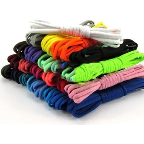 1Pair New Bright Colors Hiking Walking Rope Lace Replacement Shoe Laces Round Rope Shoelaces For Basketball Boost