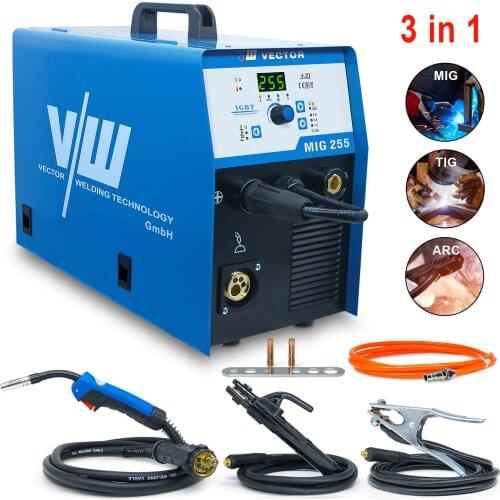 Welder MIG255 Welding Machine combination cored wire Electrode Inverter MIG MAG WIG