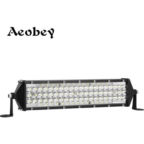 Aeobey LED 12 inch LED Light Bar Offroad Driving For SUV ATV Boat Car Truck Tractor 264 Watt Strip Lights