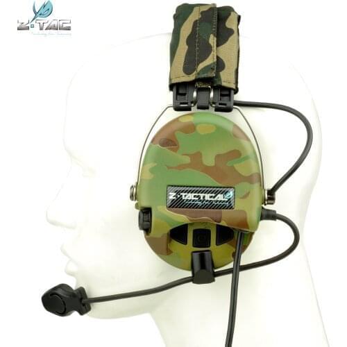 Z-TAC Shooting Tactical Headphones Sordin Active Pickup Noise Canceling Airsoft Tactical Headset For Walkie-talkie Z111
