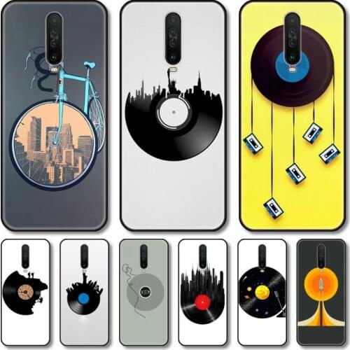 The old disc Phone Case For Redmi Note 10 9 9A K40 8 7 A S C T GO PRO 5G Black Cover TPU