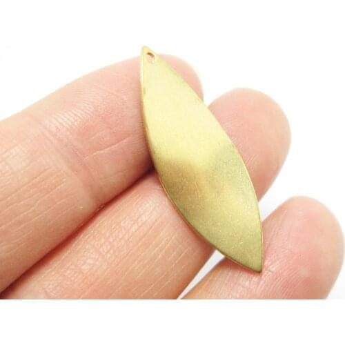 Brass eye pendant 34.6x12x0.8mm Brass dangle charm Earrings components -20pcs R1132