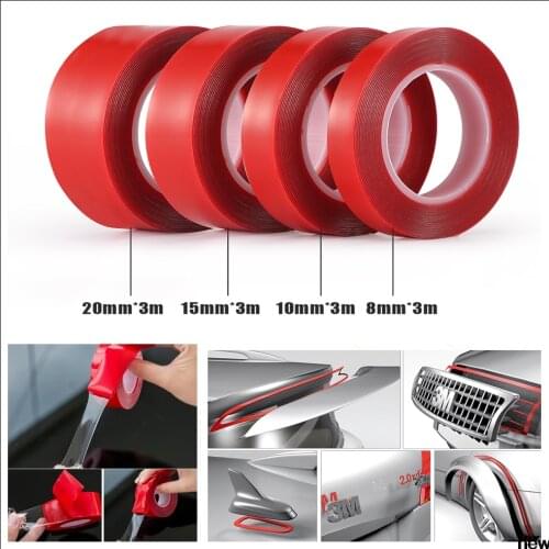 3M Car Sticker Double Sided Tape Adhesive for Volkswagen VW Golf 4 5 6 7 t4 t5 Passat B5 B6 B5.5 Jetta MK6 Polo 6r Caddy Beetle
