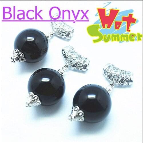 5 Pieces/Lot Nature Black Onyx Stone Lapis Lazuli Stone Beads Charms Pendant For Charms Fashion Jewelry Designs Size 20mm