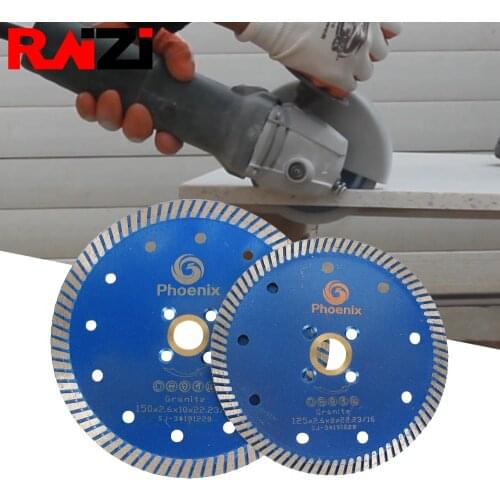 Raizi 115 mm/125 mm Turbo Diamond Saw Blade Disc for Cutting Granite Porcelain Marble Tile Engineered Stone Multi Purpose Disc