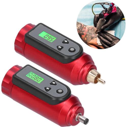 Professional Mini Wireless Tattoo Battery Power Adjustable Tattoo Pen Machine Acceeories Fast Chargering with LCD Display