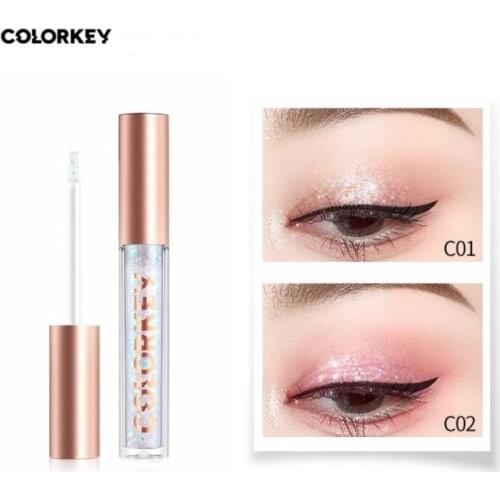 Brand 3 Colors Glitter Liquid Eyeshadow Pigment Glow Eye Shadow Cream Smudge-proof Nude Make Up Brighten Cosmetics