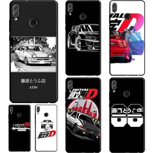 Japan Anime Initial D Car For Huawei Honor 8X 9X 7X 7C 9A 8A 9S 8S 8 9 10 Lite 10X 10i 7A 6C 4C 20 Pro Case Cover