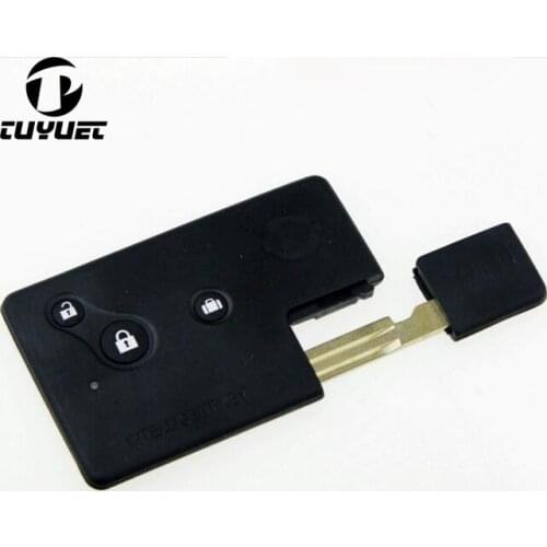 3 Buttons Smart Remote Key fob Case shell for Nissan Teana (Old Model) + with Small Emergnecy key Blade