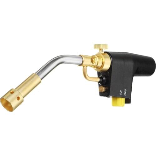 TS8000 Type High Temperature Brass Mapp Gas Torch Propane Welding Pipe with A Replaceable Brass Welding Torch Head