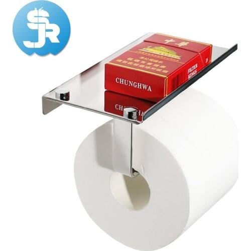 Beautiful modern style bright color toilet paper holder stainless steel paper holder bathroom accessories for global B2C market