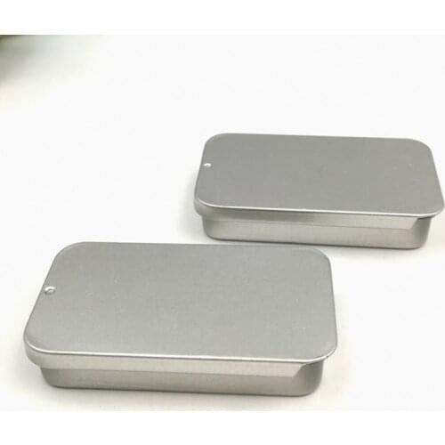 Mini Empty Slip Cover Tin Box Metal Tin Jars Iron Key Nail Clippers Storage Container Toothpick