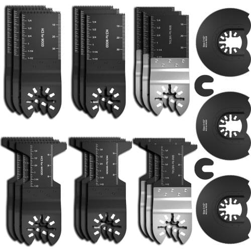 21pcs Multi-Function Bi-metal Precision Saw Blade Oscillating Multitool Saw Blade for Renovator Power Cutting Multimaster Tools