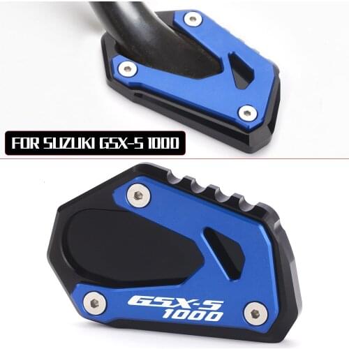 For SUZUKI gsx-s 1000 Modified Accessories Stand Extension plate Foot Support Plate Side Stand Extension Pad motocross dirt bike