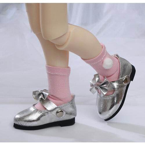 BJD Doll shoes suitable for 1-6 size doll fashion silver leisure princess shoes doll accessories
