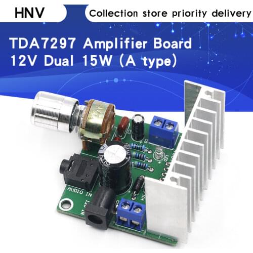 TDA7297 Audio Amplifier Board Module Dual-Channel Parts For DIY Kit Dual-Channel 15W+15W Digital Amplifier