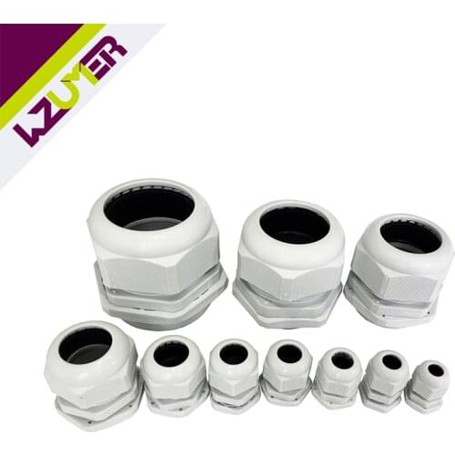 M Series Waterproof Cable Gland Cable entry IP68 Gray Black Nylon Plastic Connector M8/M10/M12/14/16/18/20 UL